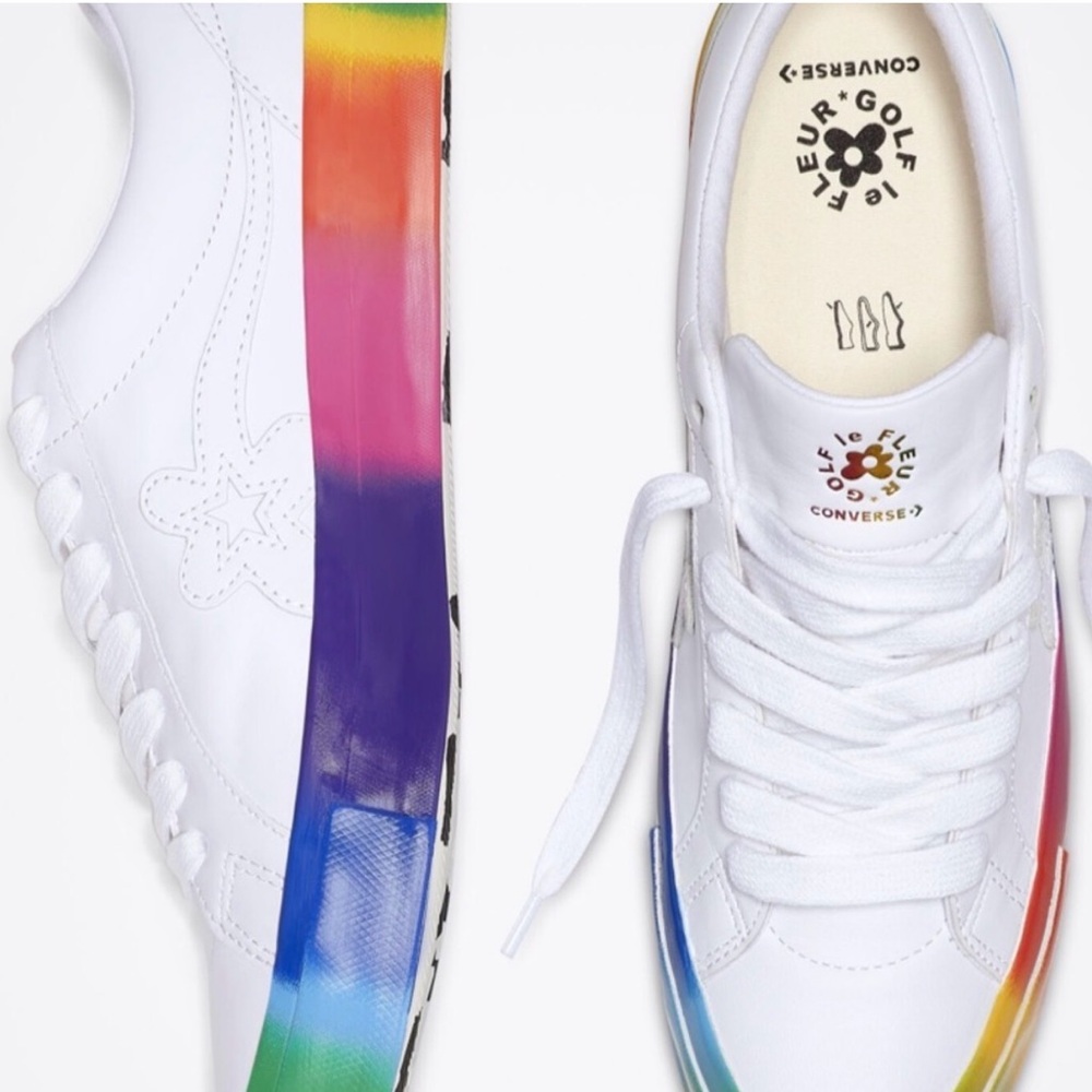 Converse x GOLF le FLEUR* Rainbow One Star Low Top